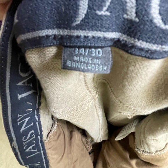 JACHS NY Men’s Khaki Stretch Twill Jeans-Style Pants 34x30 Slim Fit - Picture 7 of 7